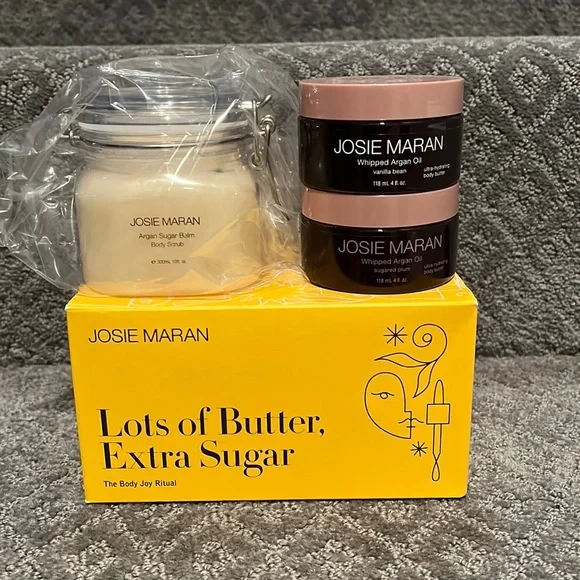 Josie Maran Lots of Butter Extra Sugar, The Body Joy Ritual, three piece. - Picture 1 of 7
